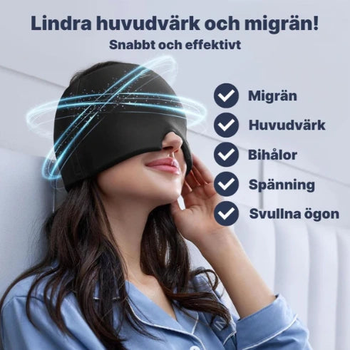 Migränmask - Kylmössa för migrän, stress och huvudvärk