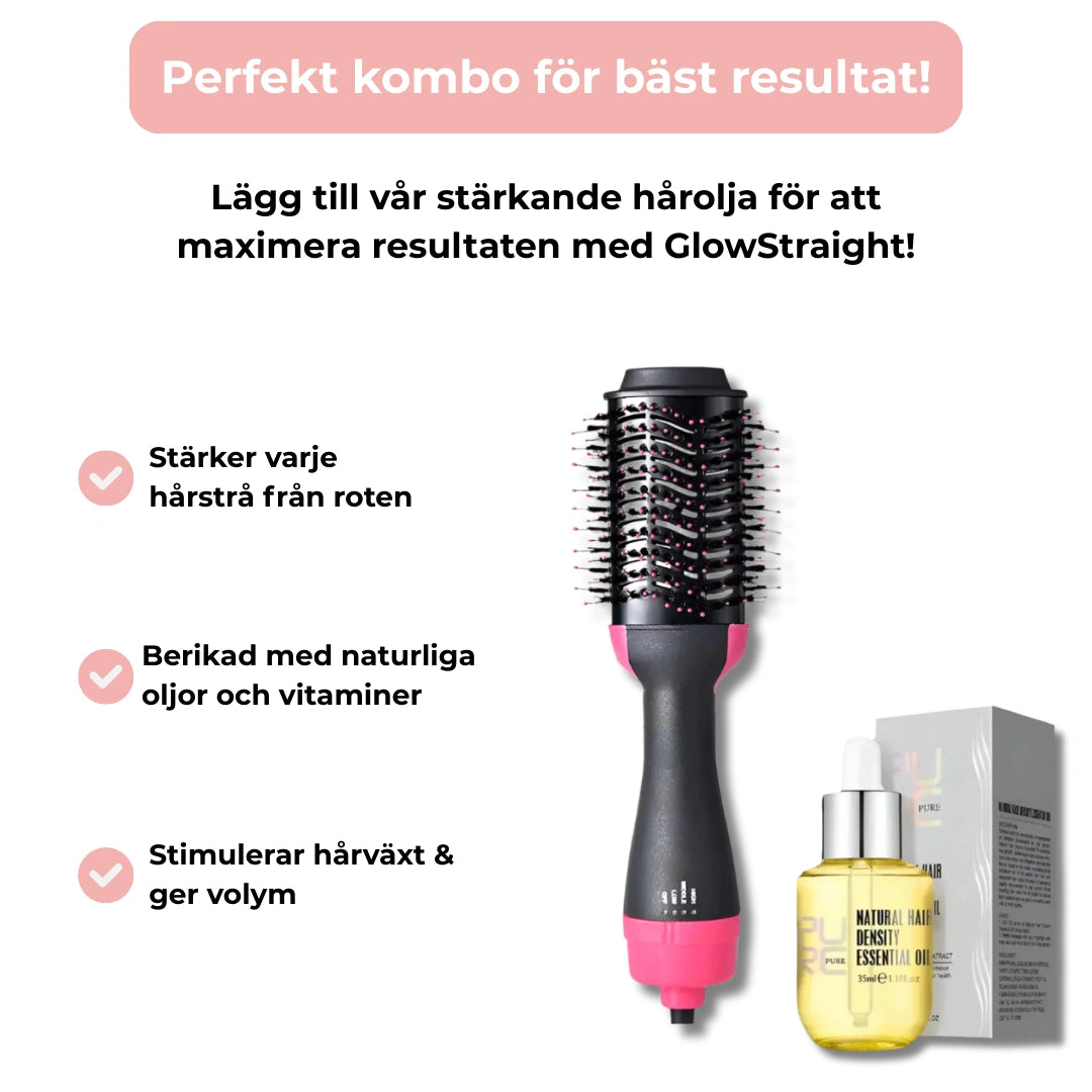 GlowStraight - 3 in 1 elektrisk varmluftsborste